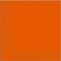 Серветки столові 33х33см, 200шт,  2шар. помаранчеві