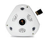Wi-Fi / IP панорамна камера 3D XPX 360 градусів, фото 6