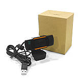Вебкамера для скайпа вайбера комп'ютерна HXSJ А-870 720P USB 2.0 з мікрофоном, фото 4