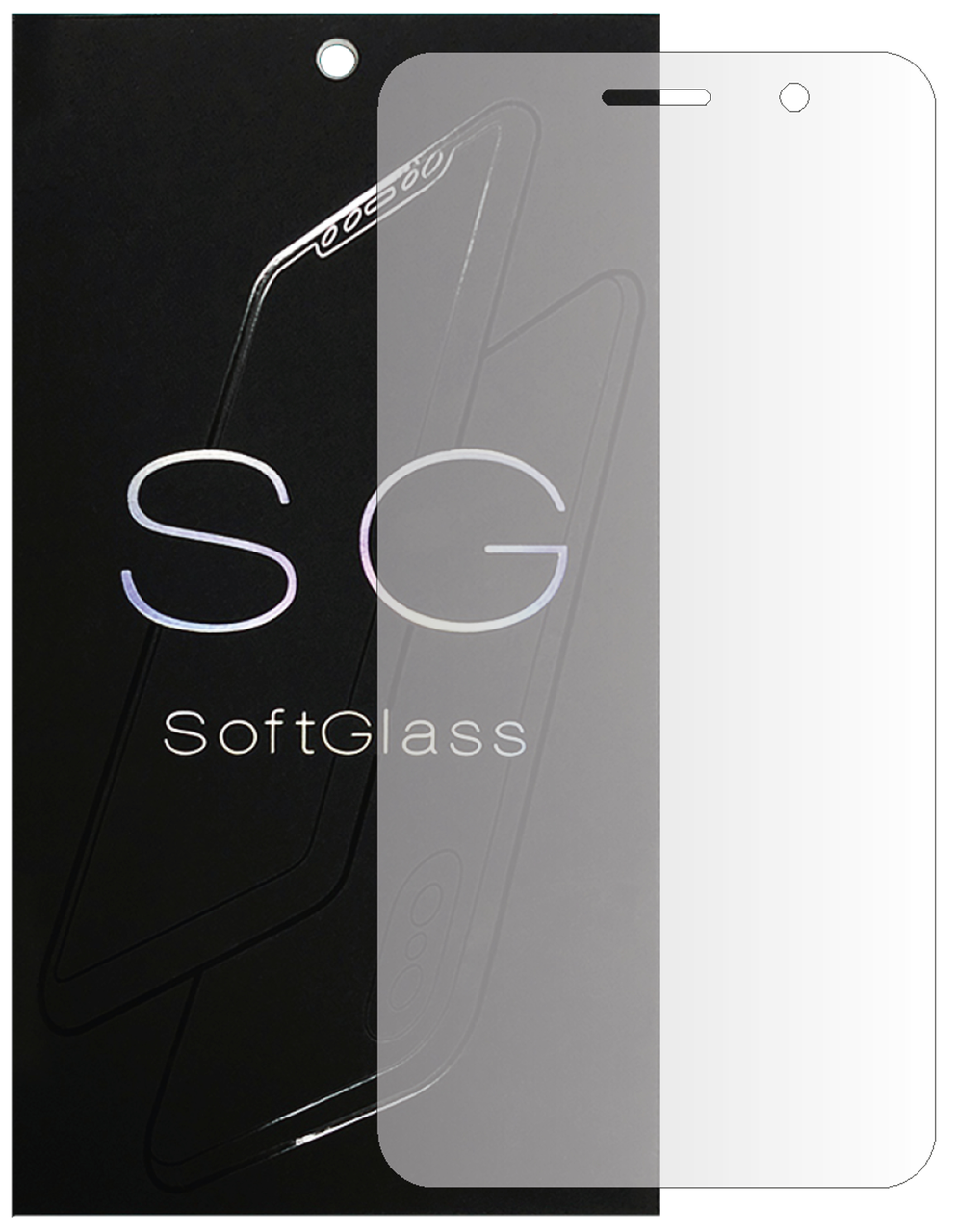 Бронеплівка для Huawei Y6 pro на екран зносостійка поліуретанова SoftGlass, фото 1