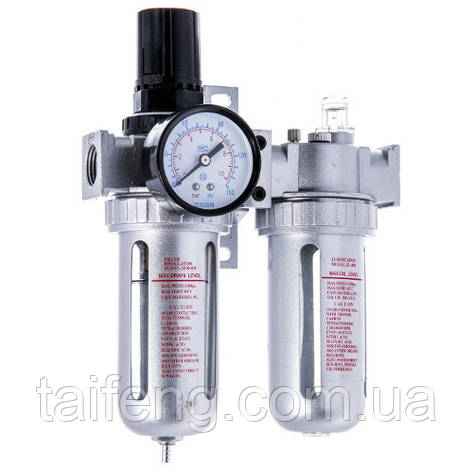 Блок підготовки повітря з регулятором тиску 1/2" AIRKRAFT AFRL804, фото 1