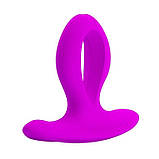 Анальна пробка з вібрацією для пар на акумуляторі Pretty Love Magic Fingers O Expander, фото 10