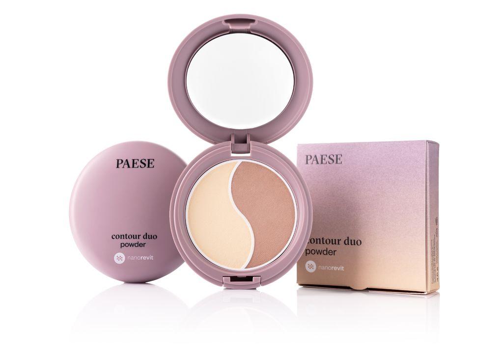 Компактна пудра 2в1: пудра і бронзатор Contour Duo Nanorevit Paese 4,5g (200)