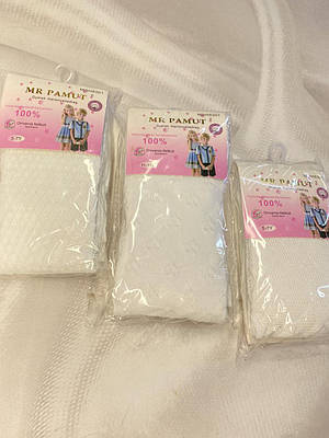 Дитячі колготки для дівчаток MR PAMUT білі тонкі MGH8301