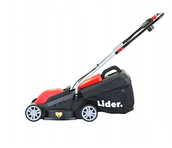 Газонокосарка електрична LIDER YK 1300 1.9 кВт, ширина реза 40 см, бак 35 л, фото 4