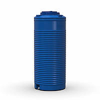 Емкость Europlast 300 л двухслойная вертикальная Ø 59*146 см синяя (узкая)