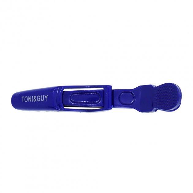 Затискач для волосся Toni&Guy (крокодил) синій, 1шт (FK608507-1Blue), фото 1