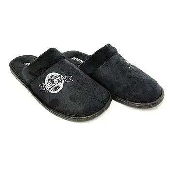 Чоловічі домашні тапочки Белста кімнатні махрові чорні 033
