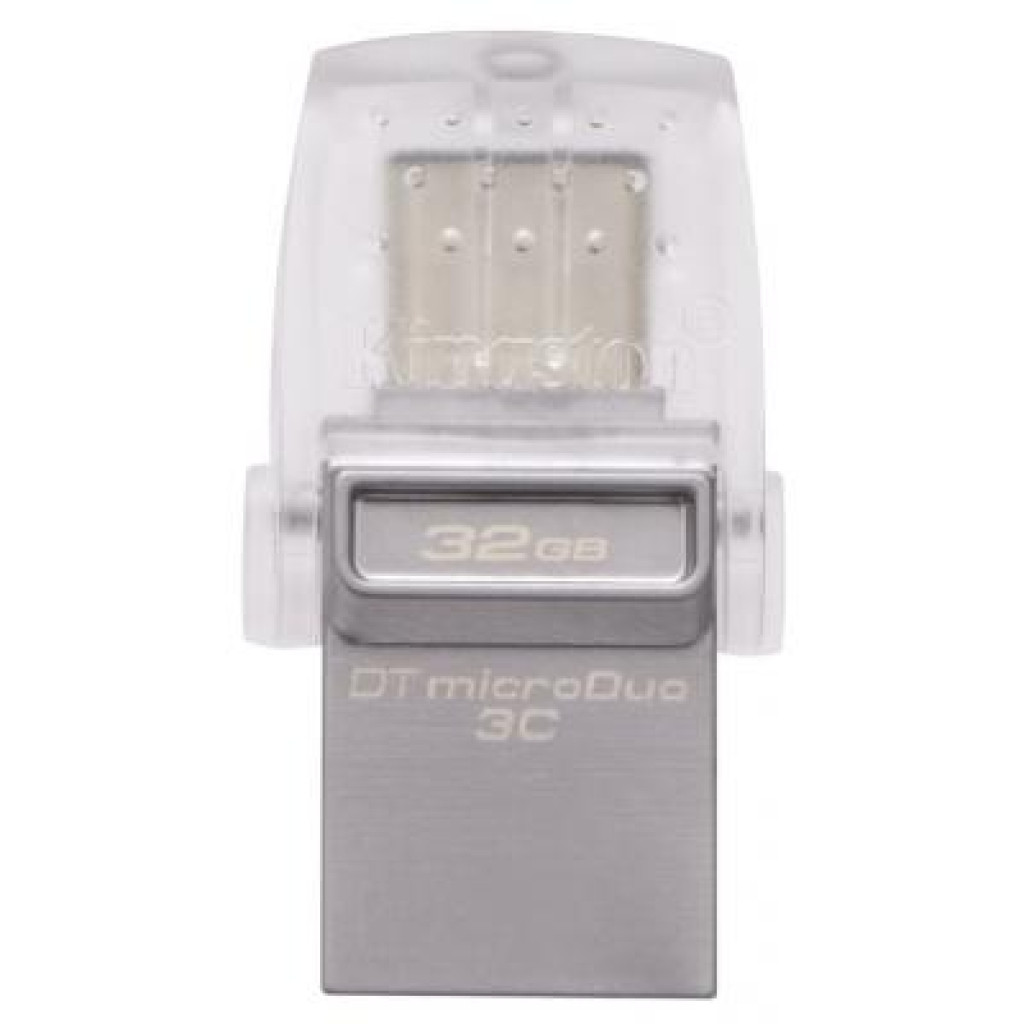 USB флеш накопитель Kingston 32GB DataTraveler microDuo 3C USB 3.1 (DTDUO3C/32GB) - фото 1 - id-p1570613107
