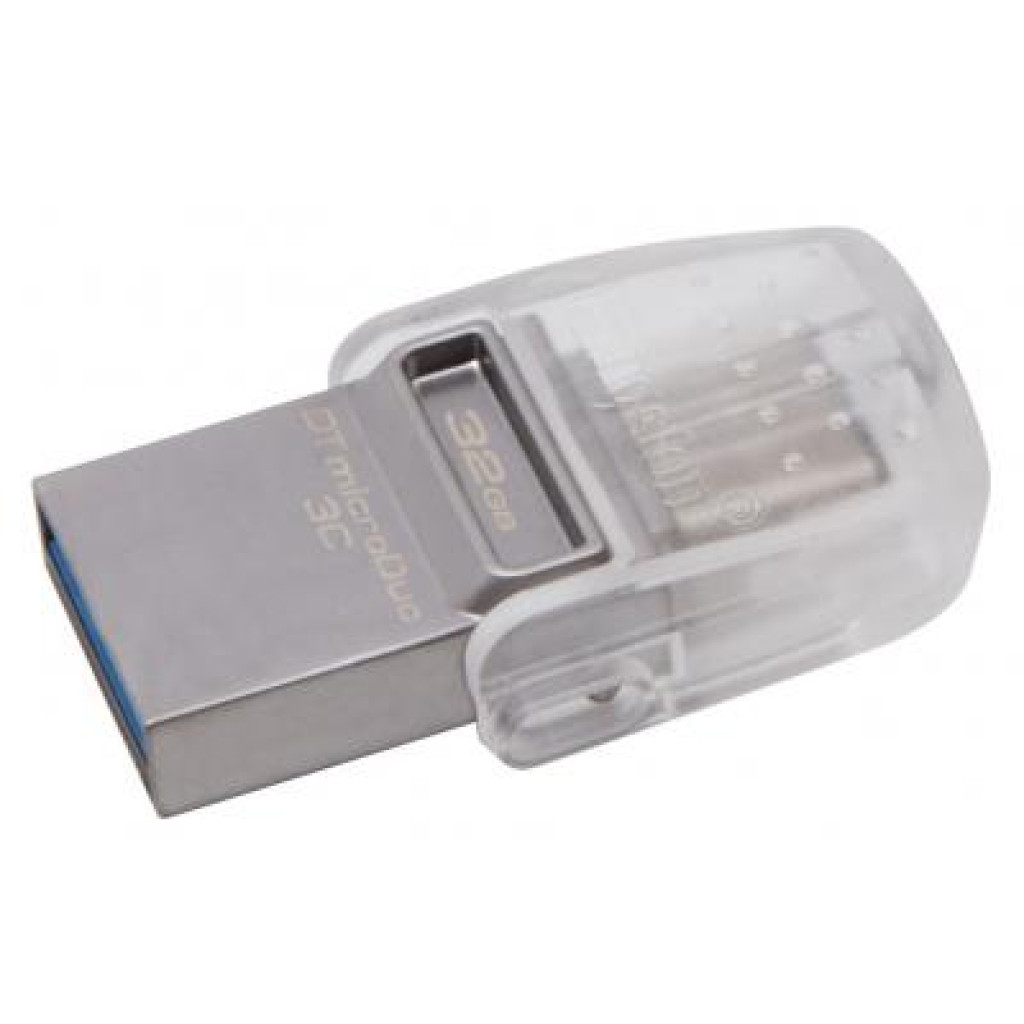 USB флеш накопитель Kingston 32GB DataTraveler microDuo 3C USB 3.1 (DTDUO3C/32GB) - фото 2 - id-p1570613107