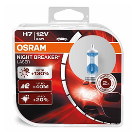 Лампа 12V H7 55W !130% Night Breaker "Osram" (Box-2шт) (64210NBL-НСВ)