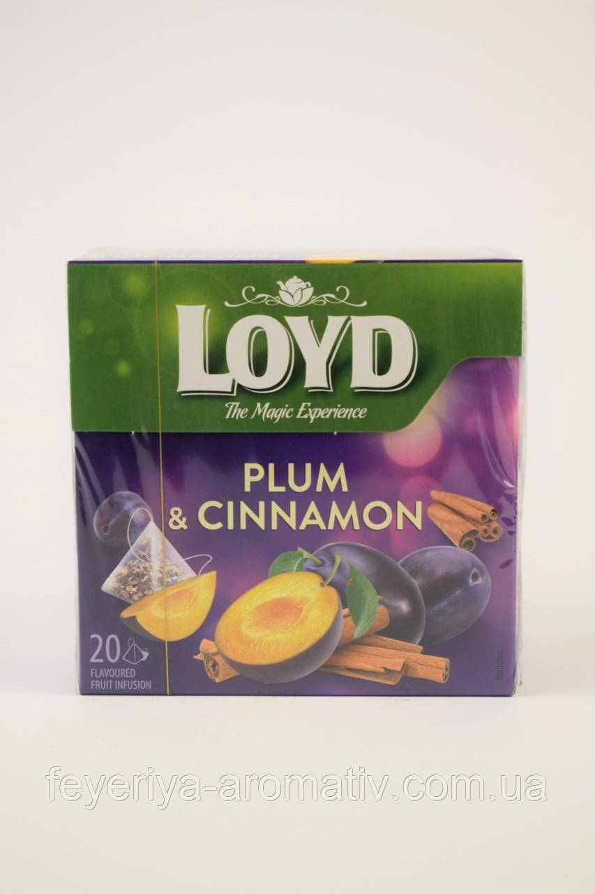 Чай фруктовый слива и корица Loyd 20 пакетиков 40г (Польша)
