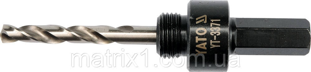Тримач зі свердлом YATO : HEX, Ø= 5/8", для кільцевих пил Ø=32-200 мм