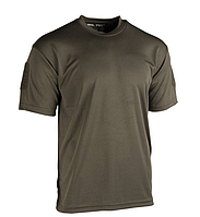 Футболка тактическая TACTICAL QUICK DRY T-SHIRT потовыводящая цвет олива полиэстер MIL-TEC Германия