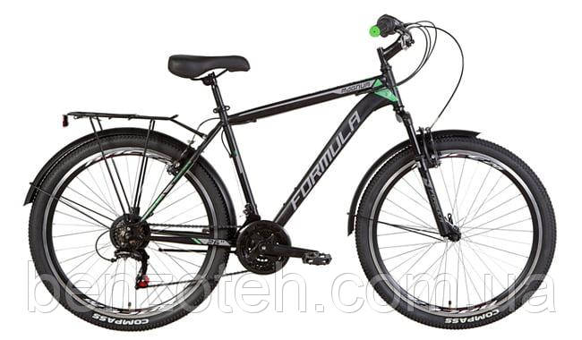 Велосипед FORMULA MAGNUM 2021 26" Рама-19" (колір чорно-зелений)