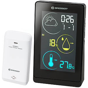 Метеостанция Bresser Colour weather station Temeo Life H Black (7008000CM3000)