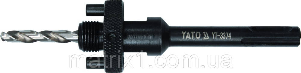 Тримач зі свердлом YATO : SDS+, Ø= 5/8", для кільцевих пил Ø=32-200 мм