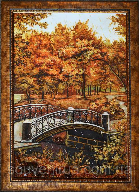 Картина з бурштину "Місток", фото 1