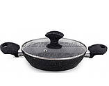 Сковорода-сотейник з мармуровим покриттям 1.2л 20см Edenberg EB-14991 Глубока сковорода з індукційним дном, фото 3