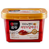 Паста из красного перца Кочудян премиум (Gochujang), 6,5% перца, 500 г, ТМ Chung Jung One, Южная Корея