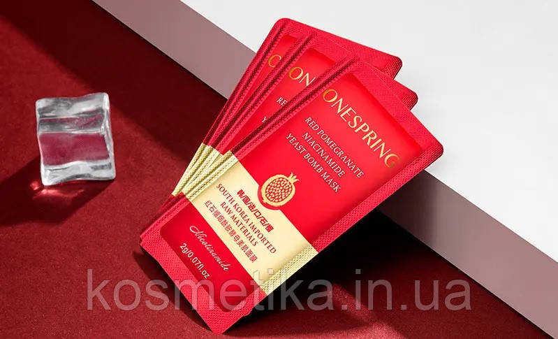 Нічна маска One Spring з екстрактом граната та гіалуроновою кислотою (2 г)