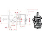 Героторний гідромотор MP 50 C M+S Hydraulic (49.5 см3, 10.1 кВт, 1210 об/хв), фото 5