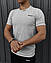 Спортивний костюм чоловічий літній Reebok шорти футболка комплект на літо рибок сірий, фото 4