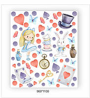 Набір дитячих наклейок  «Аліса в країні див»