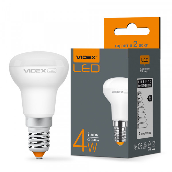 LED лампа VIDEX R39e 4W E14 3000K