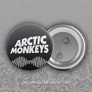 Значок 32 мм рок Arctic Monkeys 001