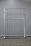 Стійка для одягу металева біла Kompred OL534/2, фото 3