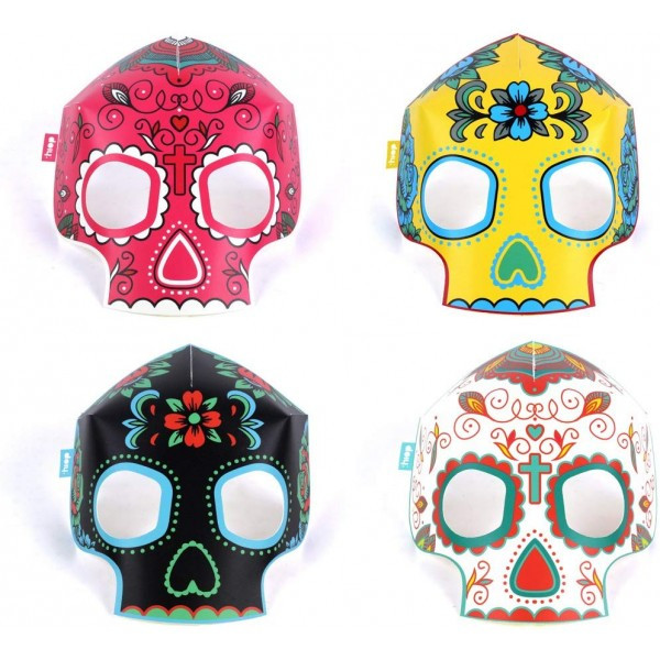 Набір масок, що світяться в темряві "Skulls", фото 1