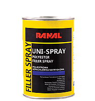 Шпатлевка полиэфирная распыляемая Ranal UniSpray 1,2кг 183266