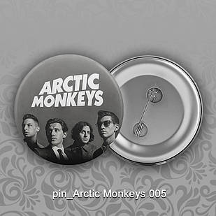 Значок 56 мм рок Arctic Monkeys 005