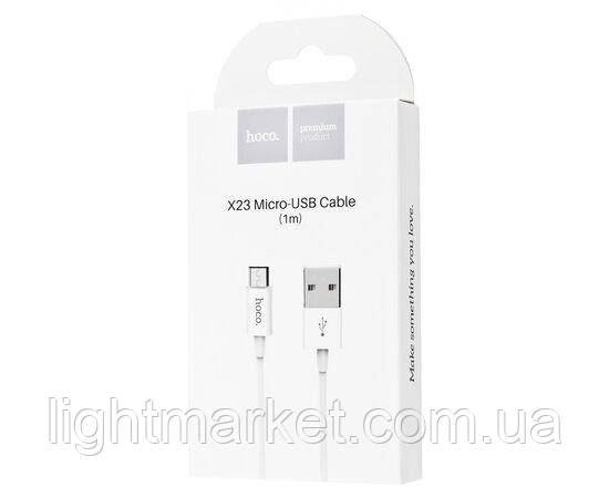 USB кабель Hoco X20 MicroUSB 1m. black, фото 1