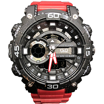 Водонепроникний годинник чоловічий наручний спортивний протиударний з підсвічуванням 10 АТМ Q&Q Оригінал