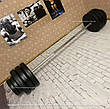 Лавка для жиму універсальна ReadMeBlack + штанга 103 кг Гантелі, гирі, штанги та диски АВС пластик комплект, фото 7