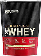 Протеин Optimum Gold Standard 100% Whey, 450 грамм - Айс ваниль (579015)