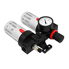 Блок підготовки повітря для пневмоінструменту BFC-3000, фільтр-лубрикатор з регулятором тиску, фото 3