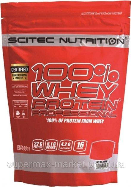 Протеин Scitec Nutrition 100% Whey Protein Prof, 500 грамм Шоколад ...