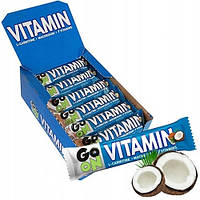 Блок батончиків Go On Nutrition Vitamin Bar (Л-карнітин + Вітаміни), 50 грамів х 24 шт Кокос (2846173)