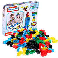 Детский конструктор "Строительные блоки" 170 деталей / Разноцветный развивающий конструктор