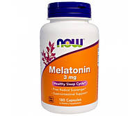 Аминокислота Now Foods Melatonin 3 mg 180 таблеток Без вкуса (103035)