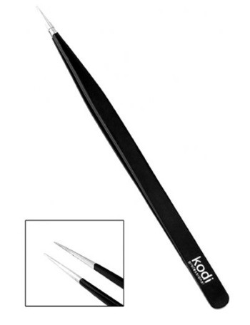 Пінцет для нарощення вій Kodi Professional прямий 14 см