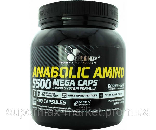 Амінокислота Olimp Sport Nutrition Anabolic Amino 5500 Mega 400 капсул (313135)