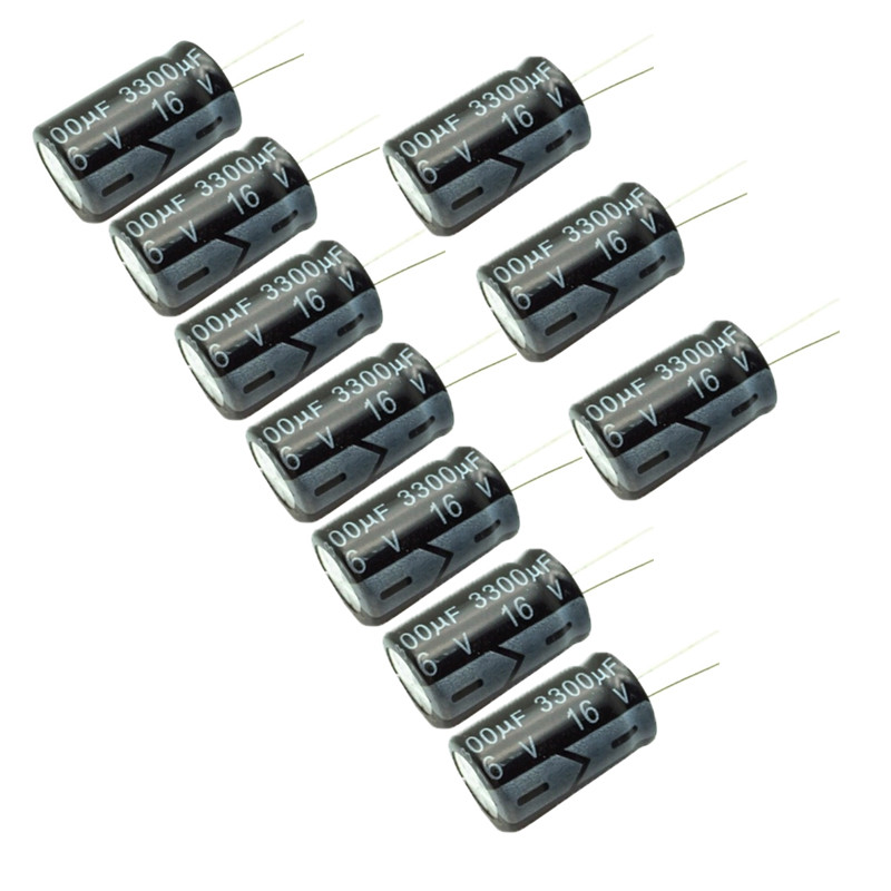 Конденсатор 3300мкФ 16В 10шт, електролітичний алюмінієвий 105С, фото 1
