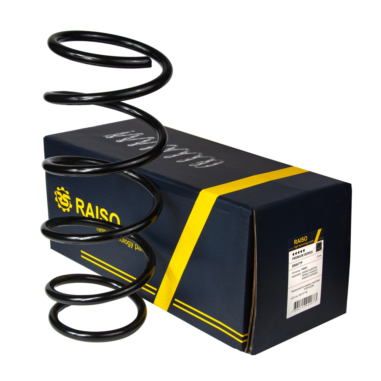 Пружина передня Raiso (Швеція) Renault Kangoo Рено Кенго 1997-2009 #SR067TP UACCFQK4, фото 1