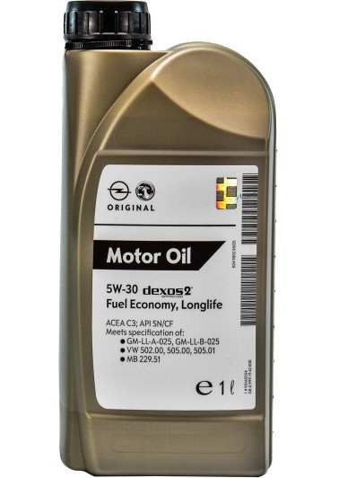 Моторное Масло GM Motor Oil Dexos2 5W-30 1л (93165554) Org 93165554 ...