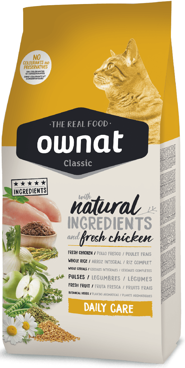 КоКорм сухий для котів Ownat Classic Daily Care з куркою 4 кг
