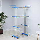 Багатоярусна сушарка для білизни до 50 кг, (172х73х64 см) Garment Rack / Складна сушарка підлогова, фото 9